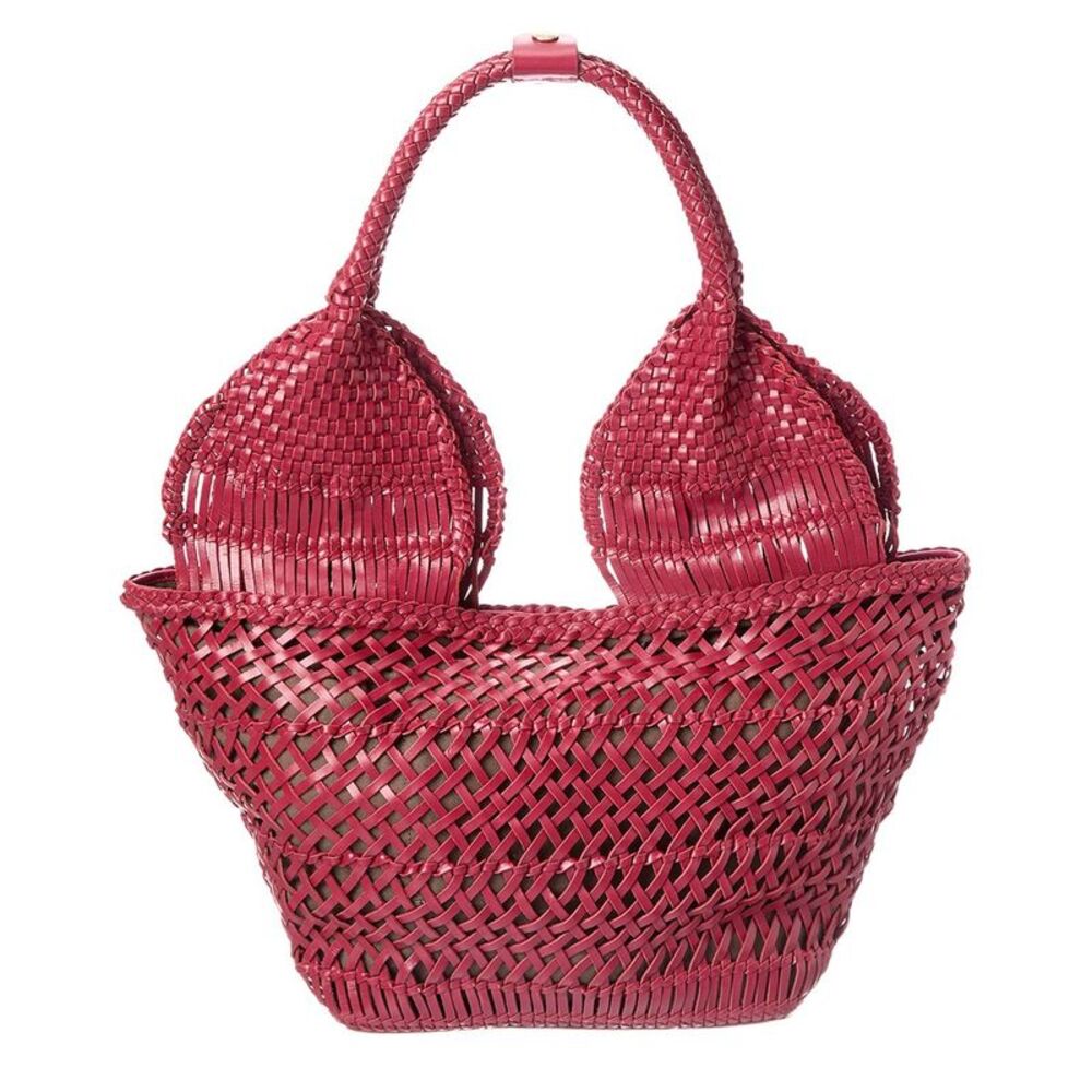 Rafé Margarita Leather Tote, Red